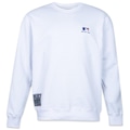 Blusão de Moletom Masculino New Era MLB Logoman Core Style Street BRANCO