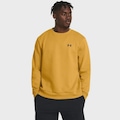 Blusão de Moletom Masculino Under Armour sem Capuz Unstoppable Fleece AMARELO