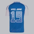 Camisa do Cruzeiro I 2025 adidas 19 Kaio Jorge Masculina AZUL