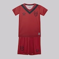 Conjunto do Sport Recife III 2024 Umbro Infantil VERMELHO