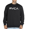 Blusão de Moletom Masculino RVCA Careca Big RVCA Crew PRETO
