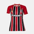 Camisa São Paulo 2025 Uniforme 2 New Balance Feminina PRETO/VERMELHO