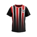 Camiseta Infantil Braziline São Paulo Romper BRANCO/VERMELHO