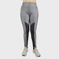 Calça Legging Feminina Selene Com Recorte e Tule CHUMBO