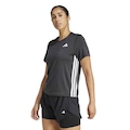 Camiseta Adidas MC Train Essentials 3 Stripes Feminino PRETO/BRANCO