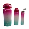 Kit 3 Garrafas Gold Sports Botton 2L-670 e 280 mls ROXO