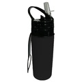 Garrafa de Silicone Gold SportsTracker Retrátil Dobrável 500ml PRETO