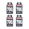 Kit 4 Câmara de ar Kenda aro 700 x 18/23 bico fino 60 mm PRETO