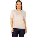 Camiseta Run More Alongada Feminina BEGE