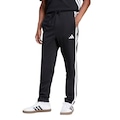 Calça Adidas Single Jersey 3 Stripes Masculina PRETO/BRANCO