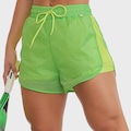 Short Feminino Caju Brasil Tafeta Happy VERDE