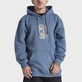 Blusão de Moletom Canguru Masculina Volcom Noder AZUL