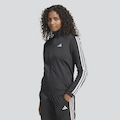 Jaqueta adidas Tricot 3 Stripes - Feminina PRETO