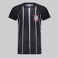 Camisa do Corinthians Classic Listrada Futfanatics Masculina PRETO