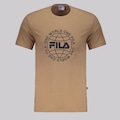 Camiseta Masculina Fila World Letter MARROM