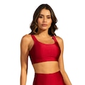 Top Fitness New Zig 3D Vekyo com Bojo Removível Feminino VERMELHO