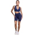 Conjunto Top com Bojo e Bermuda Vekyo Feminino AZUL ESCURO