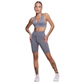 Conjunto Top bojo e Bermuda Ciclista Vekyo Feminino CINZA