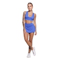 Conjunto Top bojo e Short Saia Vekyo Feminino AZUL