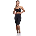 Conjunto Bermuda Ciclista e Top Alça Fina Vekyo Feminino PRETO