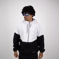 Jaqueta Oakley Sports Windbreaker Masculina PRETO/BRANCO