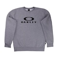 Blusão de Moletom Oakley Crew II Masculino CINZA