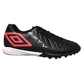 Chuteira Society Adulto Umbro Fifty Vi PRETO/VERMELHO