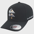 Boné Adulto Quiksilver Emb Three Logo Aba Curva PRETO