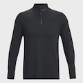 Blusão Masculino Under Armour 1/2 Zip Launch PRETO