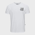 Camiseta Infantil Surf Center Santos Classic Coroa BRANCO