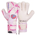 Luva de Goleiro de Campo Adulto Poker Pro Champion Extended BRANCO/ROSA