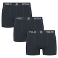 Cueca Boxer Polo Wear - 3 Unidades - Masculina CINZA