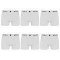 Cueca Boxer Polo Wear - 6 Unidades - Masculina BRANCO