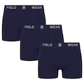 Cueca Boxer Polo Wear - 3 Unidades - Masculina AZUL