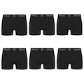 Cueca Boxer Polo Wear - 6 Unidades - Masculina PRETO