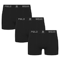 Cueca Boxer Polo Wear - 3 Unidades - Masculina PRETO