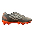 Chuteira de Campo Infantil Umbro Class 2.2 CINZA ESC/LARANJ CLA