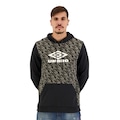 Blusão de Moletom Masculino Umbro Graphic Club PRETO