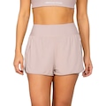 Short Feminino Run More 2 Em 1 Pontos de Luz BEGE