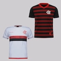 Kit de 2 Camisas do Flamengo Infantil Futfanatics VERMELHO