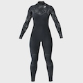 Long John Feminino Mormaii Diva Pro Uv Suit 1mm Chest Zip PRETO