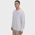 Camiseta Manga Longa Under Armour Outdoor Graphic Masculina BRANCO