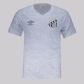 Camisa do Santos Umbro Aquecimento 2025 Masculina BRANCO