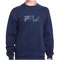 Blusão de Moletom Masculino Fila Comfort Letter III sem Capuz AZUL