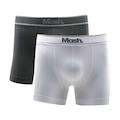 Kit 2 Cuecas Boxer Mash Microfibra Masculino CINZA