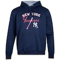 Blusão de Moletom Canguru Masculino New Era New York Yankees Club House AZUL ESCURO