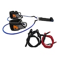 Kit Prottector Extensor de Perna Fitness House 3 Tensões AZUL/VERMELHO