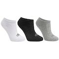 Kit 3 Meias Cano Invisível Olympikus Esportiva Atoalhada Pares Tamanho 33 ao 38 Masculina BRANCO/PRETO