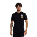 Camiseta do Santos 1912 Surf Center Oficial Escudo Masculina PRETO