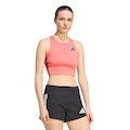 Top Feminino adidas Adizero com bolso para gel Crop ROSA